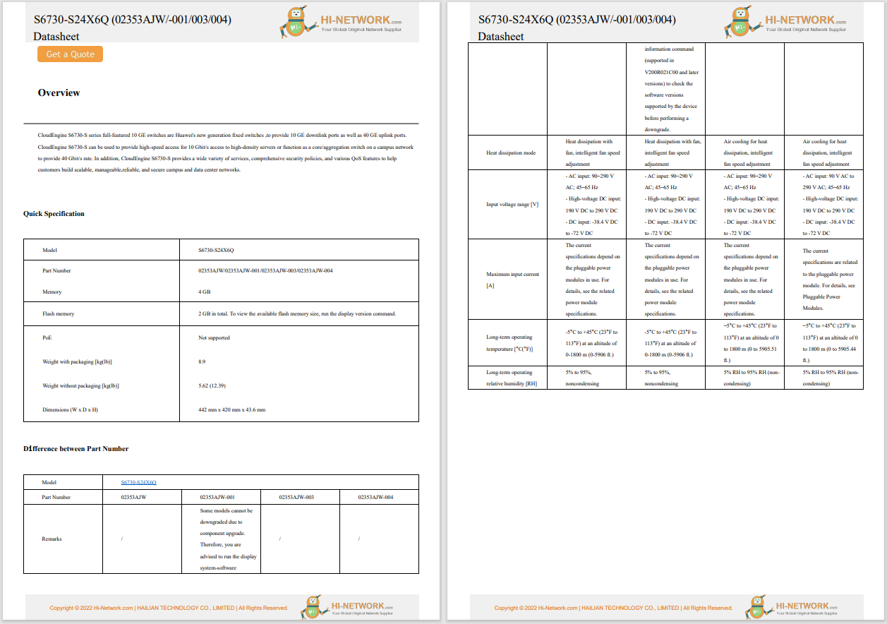 s6730-s24x6q datasheet