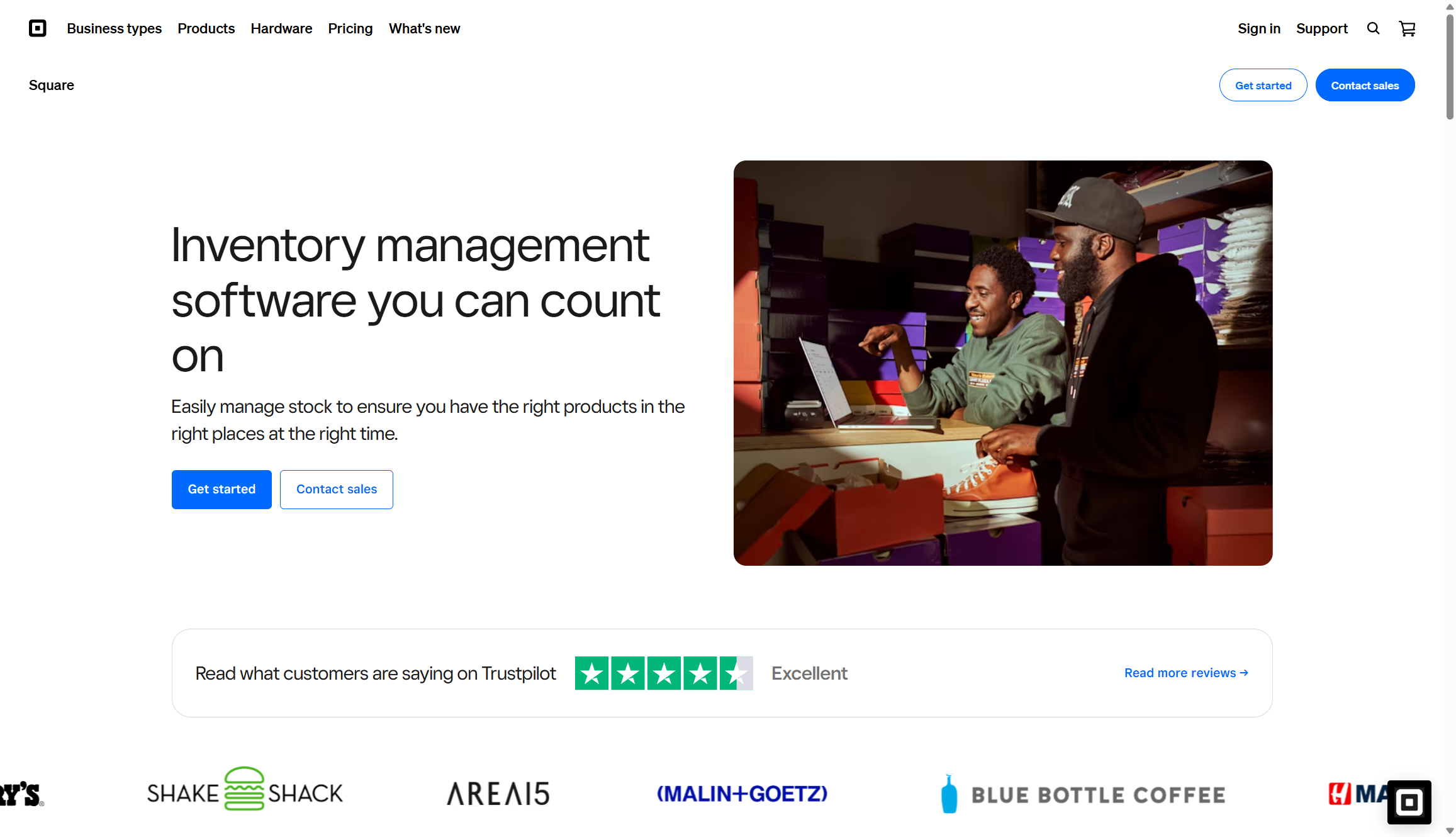 square homepage