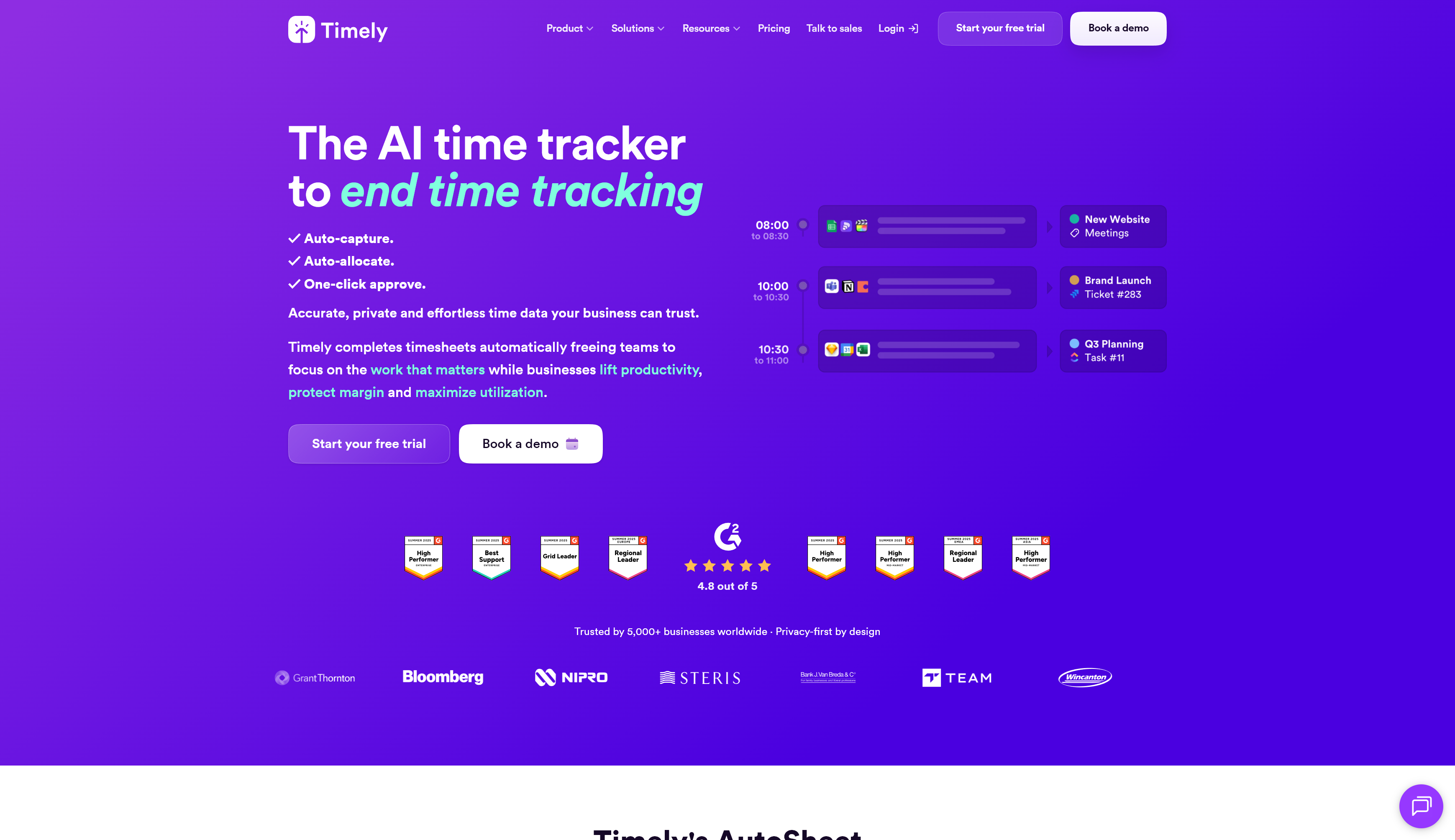 timely homepage